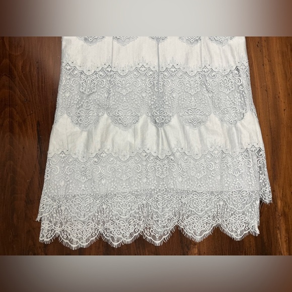 Sundance Northern Sky Shift Dress Size XXL Light Blue Layered Lace Wedding EUC - Picture 6 of 10